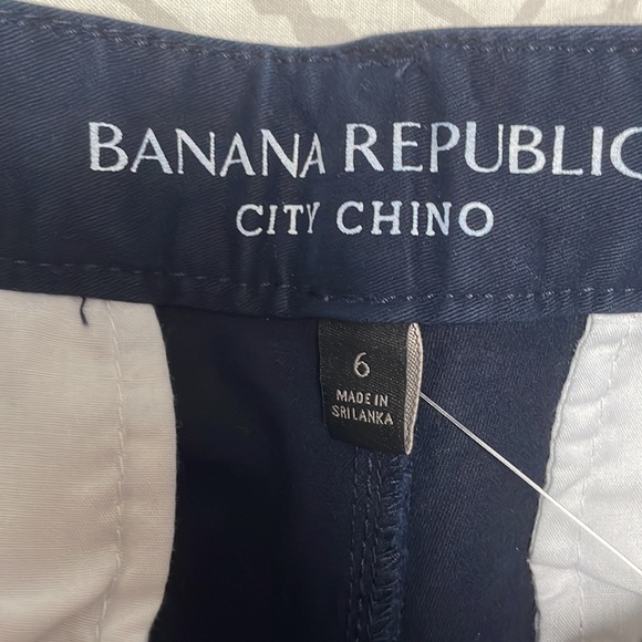 NWT Banana Republic City Chino Shorts in Navy - Picture 5 of 5